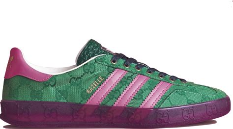 gazelle adidas gucci green